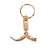Chaveiro Shofar Dourado em Metal com Simbolismo Bíblico - Imagem 1