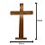 Cruz de Madeira em MDF 40cm com Base – Decoração Cristã para Altares e Ambientes - Imagem 2