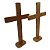 Cruz de Madeira em MDF 40cm com Base – Decoração Cristã para Altares e Ambientes - Imagem 3