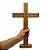 Cruz de Madeira em MDF 40cm com Base – Decoração Cristã para Altares e Ambientes - Imagem 1