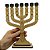Candelabro Menorá em MDF com Símbolos das 12 Tribos de Israel - Imagem 2