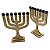 Candelabro Menorá em MDF com Símbolos das 12 Tribos de Israel - Imagem 4