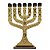 Candelabro Menorá em MDF com Símbolos das 12 Tribos de Israel - Imagem 1