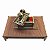 Arca da Aliança em Metal com Base de Madeira – Miniatura Decorativa - Imagem 6