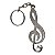 Chaveiro Clave de Sol Musical em Zamac - Imagem 2