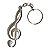 Chaveiro Clave de Sol Musical em Zamac - Imagem 1