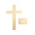 Cruz de Madeira MDF 15cm com Base – Lisa ou Texturizada - Imagem 5