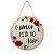 Placa Decorativa Cristã Redonda em MDF com Frases Evangélicas - Imagem 3