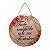 Placa Decorativa Cristã Redonda em MDF com Frases Evangélicas - Imagem 4
