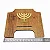 Suporte para Bíblia em MDF com Menorah ou Estrela de Davi Dourada - Imagem 4