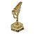 Menorá Candelabro de Metal Dourado 7 Braços – Terra Santa - Imagem 4