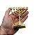 Menorá Candelabro de Metal Dourado 7 Braços – Terra Santa - Imagem 2