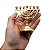 Menorá de Metal Dourado Decorativa com Jerusalém – 7 Braços - Imagem 3