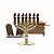 Kit Arca da Aliança Grande com Menorah de Metal e Tábuas 10 Mandamentos - Imagem 4