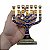 Menorah 12 Tribos de Israel em Metal Dourado 16cm - Imagem 4