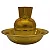 Kit Lava-Pés para Igreja – Jarro e Bacia de Alumínio Dourado - Imagem 1