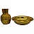 Kit Lava-Pés para Igreja – Jarro e Bacia de Alumínio Dourado - Imagem 6