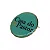 Broche Personalizado Botton Redondo Dourado com Adesivo Vinil Resinado - Imagem 1