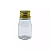 Frasco de 15ml PET com Tampa Rosca de Metal Dourada - Imagem 1