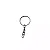 Argola Com Corrente Para Chaveiro 22mm - Imagem 1