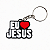 Chaveiro Eu Amo Jesus - Imagem 1