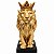 Estatueta Leão de Judá com Coroa Dourada – Decoração Cristã - Imagem 1