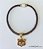 Colar Trançado Strass Dourado Keypetstore - Imagem 3