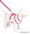 Peitoral Dupla Face Ice Rosa Woof - Imagem 1