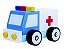 Carrinho de Madeira  - Ambulancia - Imagem 1