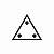 Adesivo Triângulo Três Pontos - Imagem 1