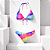 Biquíni Básico Tie Dye Arco-Íris Colorido - Imagem 5
