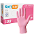 Luva Nitrílica Rosa P Descartável Sem Pó Soft Aid Caixa C/100 Unidades - Imagem 1