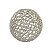 Bola Decorativa Metal Prata 15cm - Imagem 1