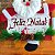 Guirlanda de Natal Papai Noel com Placa Feliz Natal 28cm - Imagem 3