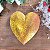 Enfeite Pendente Coração Dourado com Glitter Jogo 4 unidades - Imagem 1