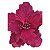 Flor de Natal Vermelho Vinho Poinsetia Cabo Longo 50cm - Imagem 2