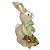 Coelha Decorativa com Cesto Laço Verde 35cm Tartufo - Imagem 5