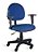 Cadeira Executiva Back System Braços Tecido Azul Com Preto - Imagem 5