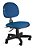 Cadeira Executiva Back System Tecido Azul Com Preto - Imagem 3