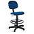 Cadeira Caixa Alta Secretária Tecido Azul Com Preto - Imagem 4