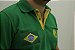 Polo Masculina Verde Detalhe Amarelo Brasão Brasil Lobo Cekock - Imagem 1