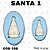 Molde de Silicone Santa 2--CÓD 598 - Imagem 1