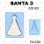 Molde de silicone Santa 3--CÓD 662 - Imagem 1