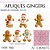 Molde de silicone Apliques Gingers-- CÓD 702 - Imagem 1