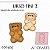 Molde de silicone Urso Fini 2 --CÓD 870 - Imagem 1