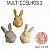 Molde de silicone Multi Coelhos 3-- CÓD 184 - Imagem 1