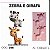 Molde de silicone Zebra e Girafa --CÓD 246 - Imagem 1