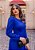 Vestido Midi Peplum Azul em Lese Forrado - Imagem 6