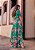 Vestido Longo Verde Estampado em Crepe Twill - Imagem 4