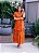 Vestido Longo em Tule Listrado - Imagem 1